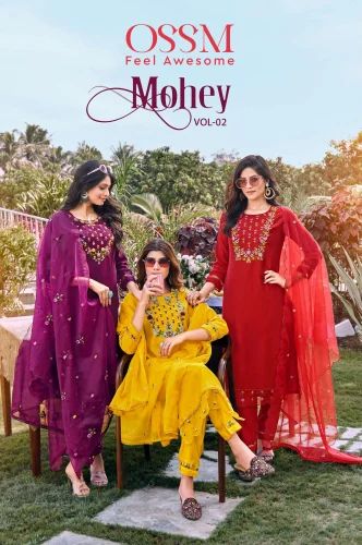 3 piece Ladies Viscose Kurtis, Kurti with Pant & Dupatta