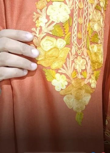 Cotton Kashmiri Suits, Work Type: Aari Work