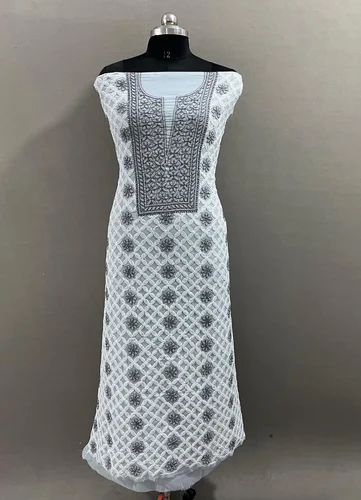 Georgette Suits 3 Piece, Work: Embroidery