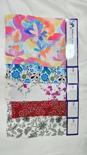 Digital Printed Cotton Cambric Voile Fabric 75-115 GSM 44 Inch Width Dhruval Exim