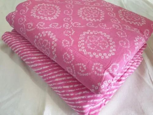 Cotton Ladies Pink Unstitched Suit Fabric, Salwar