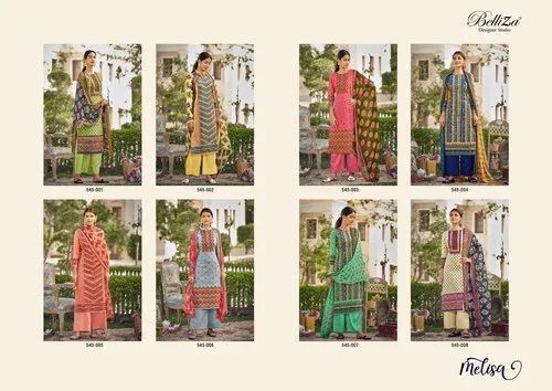 Beliza 44-45" Melisa By Belliza Cotton Printed Dress Materials Wholesale Catalog