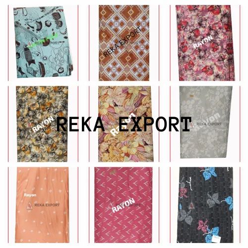 Printed Rayon Dress Material