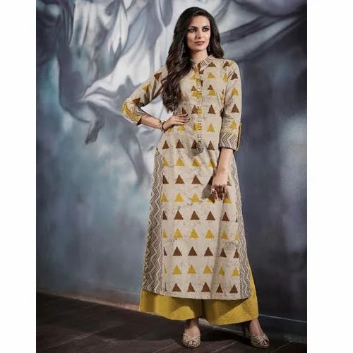 Cotton Printed Palazzo Suit