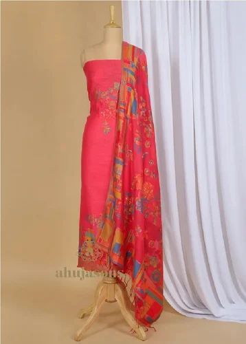 Multicolor SKU AS01590468 Silk Suit With Zari Weaving
