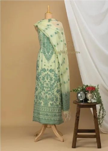 SKU AS01234964 Cotton Silk Suit With Zari Weaving