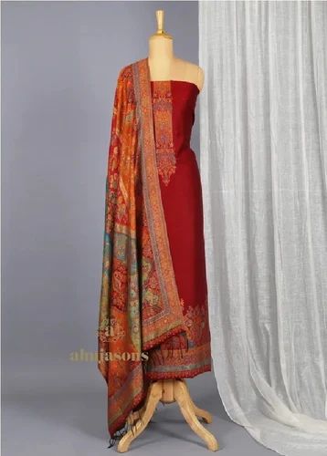 SKU AS01771557 Silk Unstiched Suit