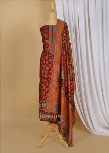 Multicolor SKU AS01590462 Silk Suit With Zari Weaving