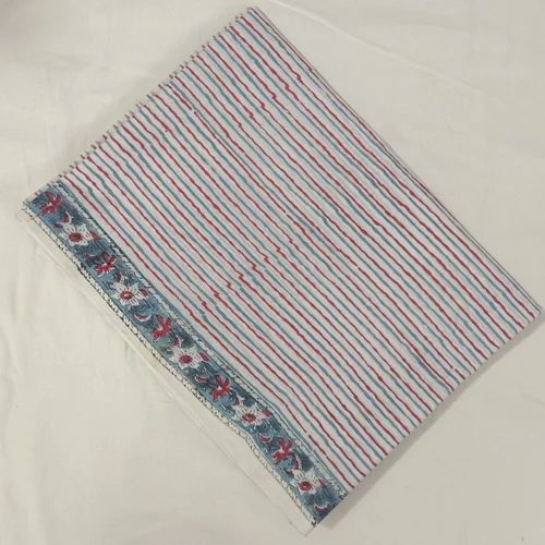 Grey Stripe Cotton Fabric