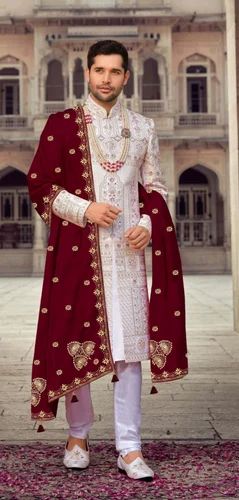 Velvet Sherwani Dupatta