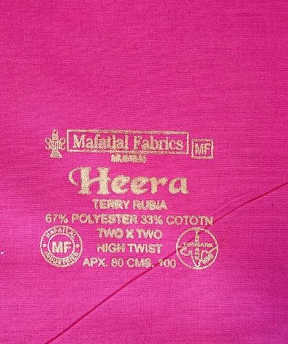 Heera Polyester Cotton terry rubia Blouse Fabric, 92 cm (36 inch)