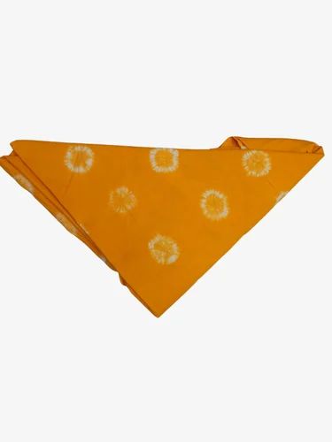 Bandhani Than All Over Golden Color Cotton Satin Bandhani Than
