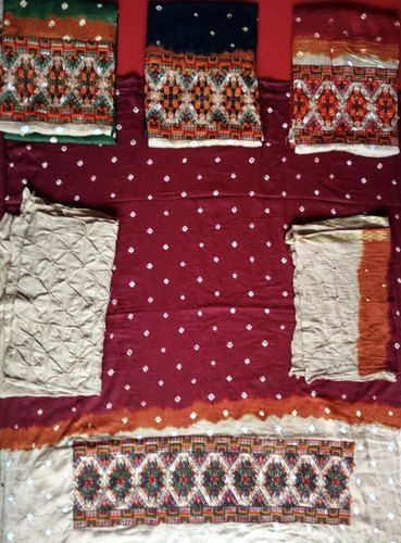 Salwar Casual Wear Cotton Churidar Kameez Sets, For Embroidery