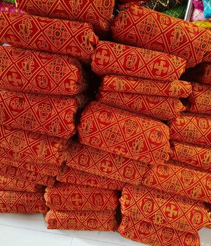 Cotton Bandhani chunri Fabrics, Printed