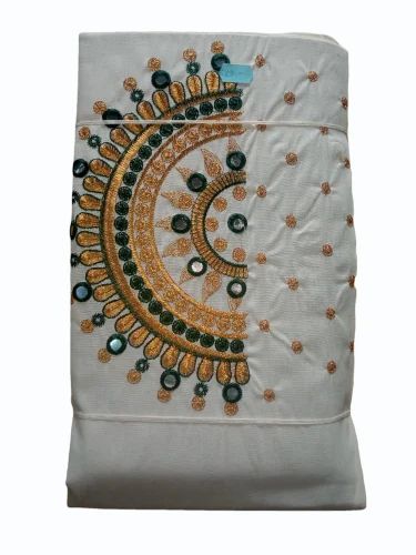 Kerala Kora Mirror Embroider Cotton Churidar Materials