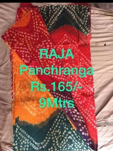 Multi Color Cotton Jodhpuri Pachrangi Bandhej Safa