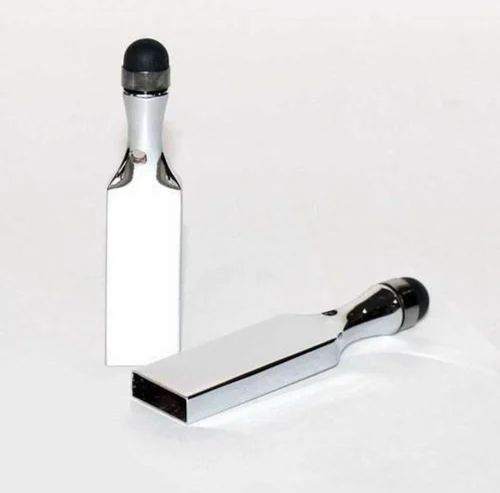 Metal Silver Designer Touch Pendrive