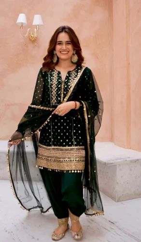 Ladies Embroidery Suit, Stitched