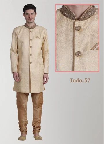 Dot Exports Embroidered Neck Kurta Pajama for Men
