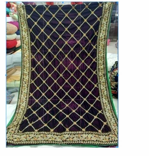 Dot Exports Stone Work Hand Embroidered Velvet Stole For Groom Dupatta For Sherwani