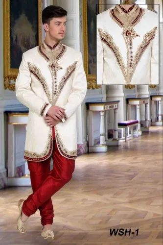Dot Exports Embroidered Sherwani For Grooms