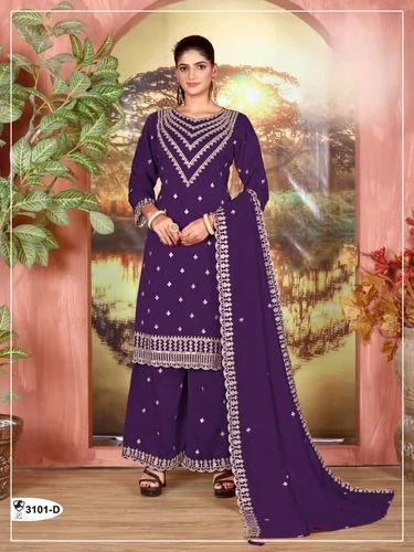 Heavy Embroidery Suits (Semi-Stitched)