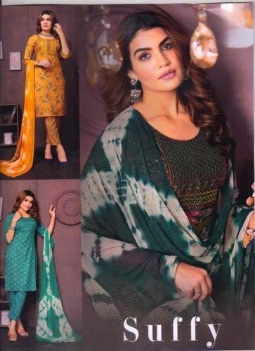 Printed Cotton Readymade 3pc Suit Set Suffy