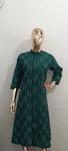 Ikkat Cotton Kurtis, Printed