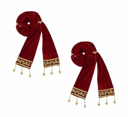 Velvet Sherwani Stole For Groom