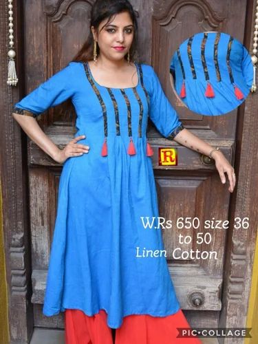 Linen Cotton Kurti