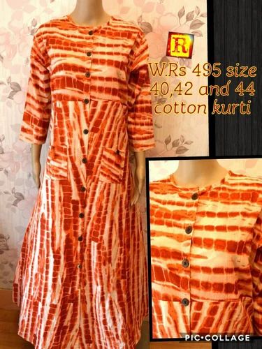 Cotton/Linen L,XL AND XXL Ladies Kurti
