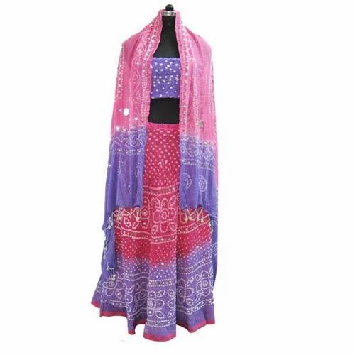 Cotton Multicolor Party Wear Lehenga Choli, Age: Adults