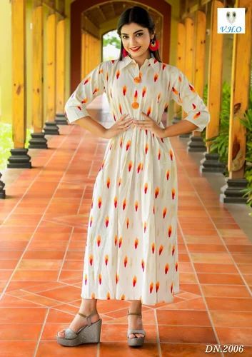 Ikat Print Kurtis