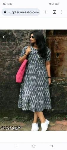 Cotton Ikat kurti