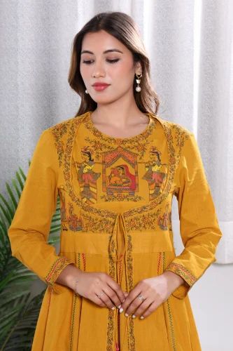 Cotton Ladies Front Cut Kurtis