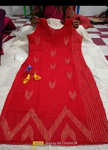 Ladies Handloom Kurti, Size: XL