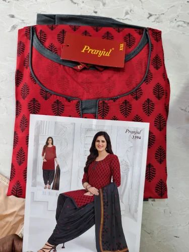 Printed Pranjul cotton readymade chudidar volume 32, Stitched