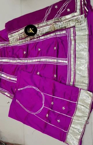 Sikhiya Satin rajputi poshak, Odhani: Thakurji Pure