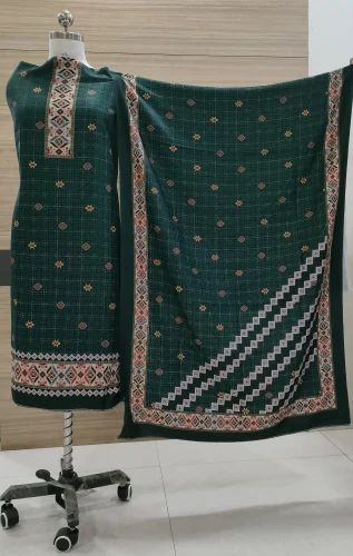 Pashmina Solid Digital Print Suits