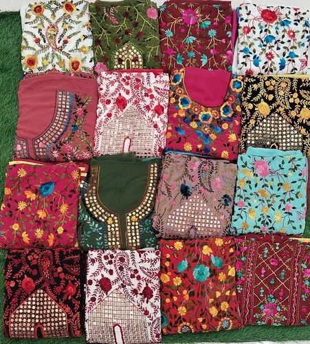 Phulkari Georgette Suit hand work