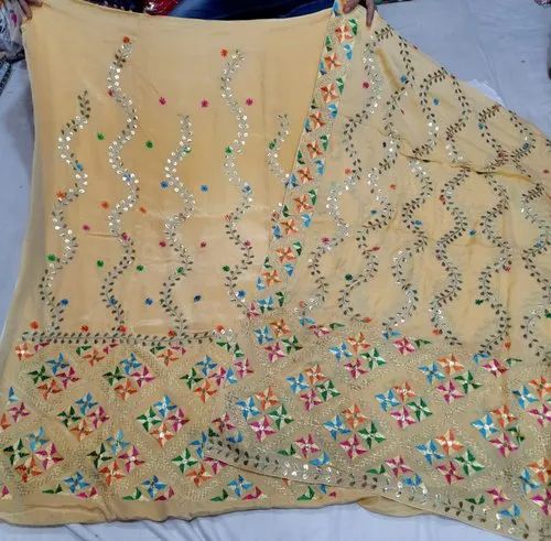 Rockstar Crepe Premium Phulkari Suits