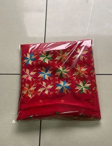 Cotton Ladies Pink Phulkari Suits