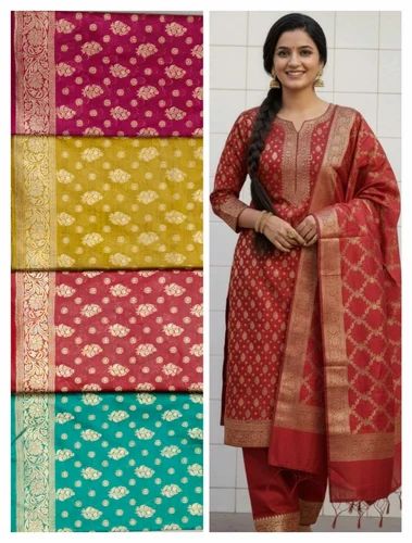 Unstitched Buti Design Banarasi Cotton Suit