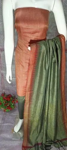 Unstitched Khadi Cotton Suit Piece Full Set, bhagalpuri collection