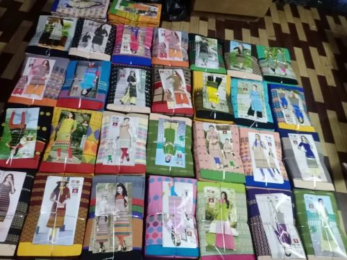 Self Design Swadeshi Khadi Suit, Unstitched