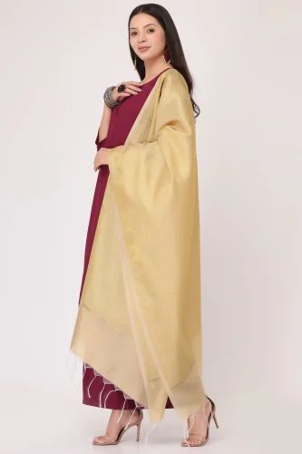 Golden Dupatta Rayon Ladies Stitched Palazzo Suit