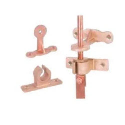 ATCAB Brown Polished Earthing Rod Brackets