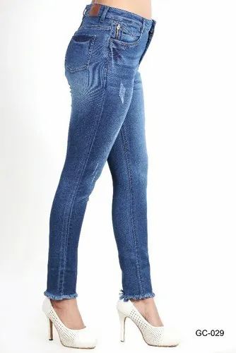 Skinny High Waist Ladies Designer Jeans