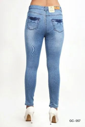 Skinny Zipper High Waist Designer Jeans, Age Group: 18-60