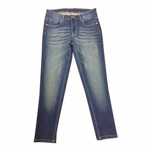 Ladies Stretchable Blue Slim Fit Jeans